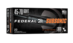 [F4570FS1SUB] Federal Subsonic .45-70 Govt 300 gr Fusion Soft Point — 20rd — F4570FS1SUB