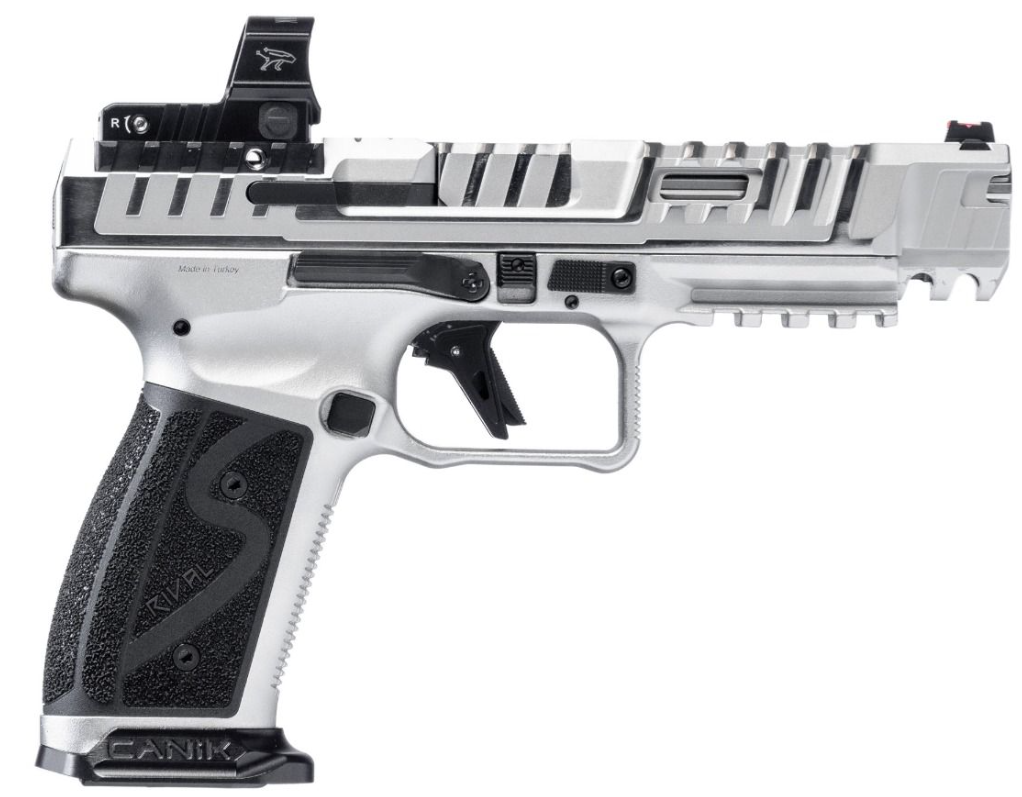 Canik SFx Rival-S Chrome, 9mm, 5", 18rd w/ MO2 Optic