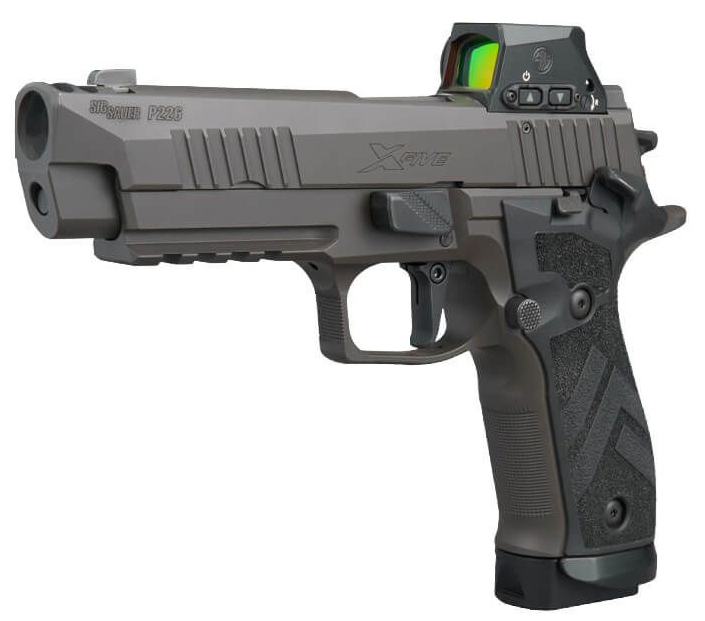 P226, 9MM, 4.4IN, LEGION, SAO, X-RAY 3, TXG GRIP, (3) 20RD STEEL MAG, MAGWELL, COMP, ROMEO X PRO, SIG-LOC