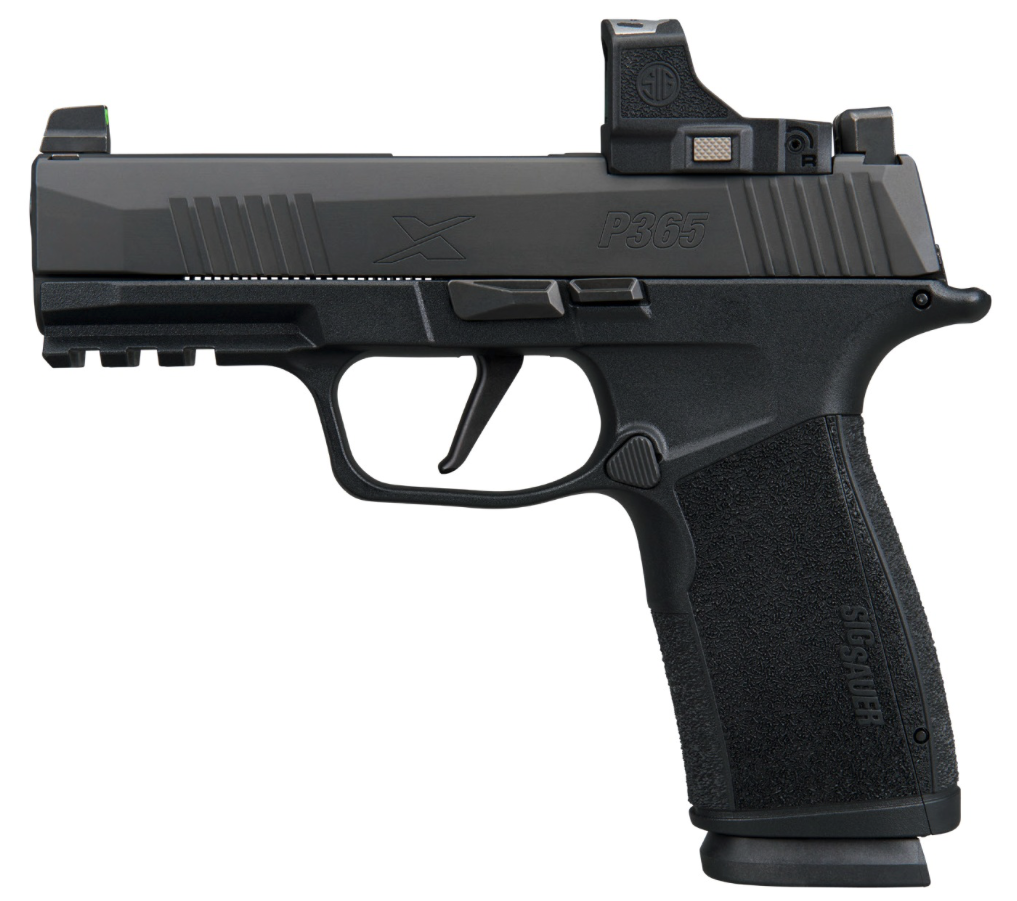 SIG P365, 9MM, 3.7IN, X-SERIES, BLK, SUPP X-RAY 3, (2) 17RD MAG, ROMEO-RS COMPACT