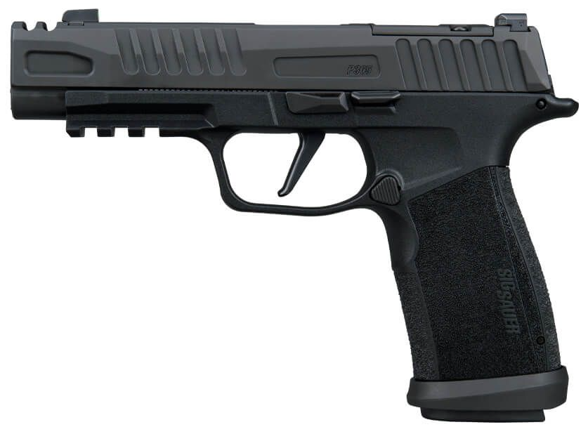 SIG P365, 9MM, 3.7IN, STRIKER, X-RAY 3, MOD POLY GRIP, (1) 17RD (2) 21RD MAG, OPTIC READY, MAGWELL, COMPENSATOR