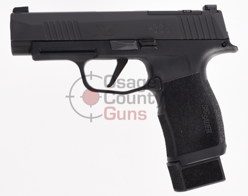 Sig Sauer P365, 9MM, 3.7IN, X-SERIES, BLK, STRIKER, X-RAY 3, POLYMER GRIP, (2) 15RD STEEL MAG, OPTIC READY, SIG-LOC