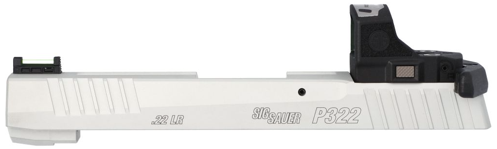 SIG SLIDE ASSY, P322 TCOMP, .22 LR, 4IN, ROMEO-RS, SLIDE RACKER, WHT