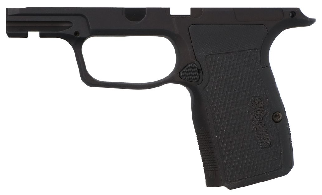 SIG GRIP MODULE ASSY, P365 AXG X / XL, ALUMINUM, G10 GRIP PANELS, BLACK ANODIZE  [FITS P365, P365X, P365XL-12RD]