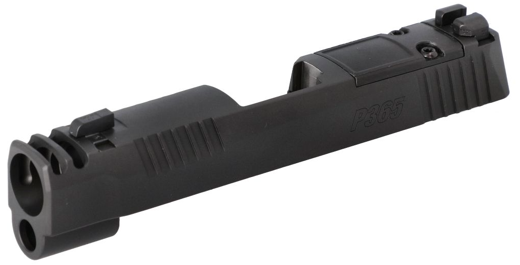 Sig Sauer SLIDE ASSY, P365XL, 380 ACP, 3.1IN, XRAY3, INTEGRATED COMPENSATOR, SIGLOC, MATTE BLK DLC
