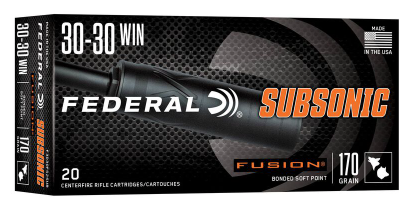 CCI 30-30 WIN 170GR FUSION SUBSONIC