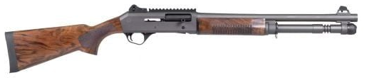 Panzer Arms M4 Tactical 12Ga Disruptive Grey / Natural Walnut 18.5" — PAM4TSDGNWS