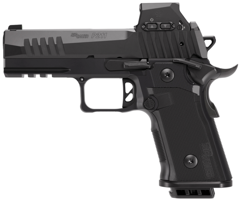 P211, 9MM, 4.2IN, BLK, SAO, X-RAY 3, POLYMER GRIP, (2) 21RD (1) 17RD STEEL MAG, ROMEO X PRO, SIG-LOC