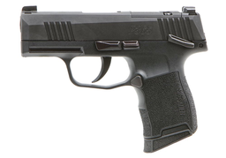 [W365-380-BXR3P-MS] SIG P365, 380 ACP, 3.1IN, NITRON, BLK, STRIKER, X-RAY3, POLYMER GRIP, (2) 10RD STEEL MAG, MANUAL SAFETY