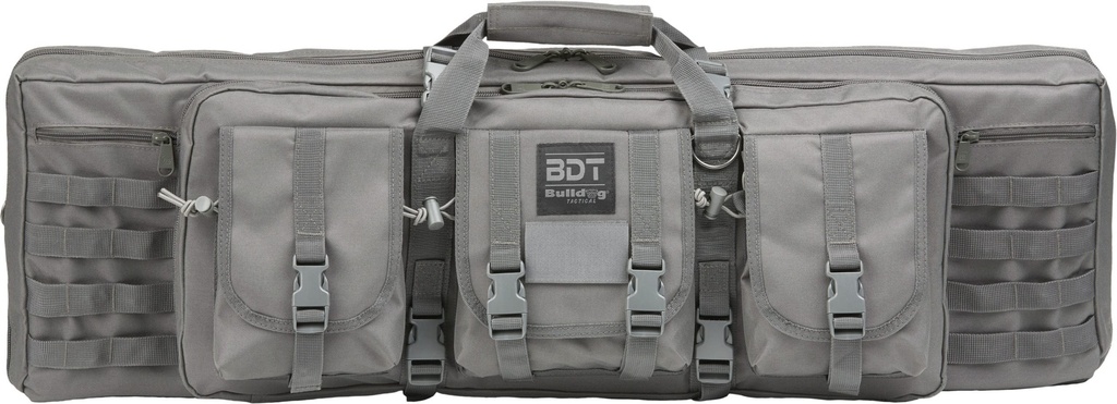 Bulldog Cases 43" Elite Double Tactical Rifle - Seal Gray