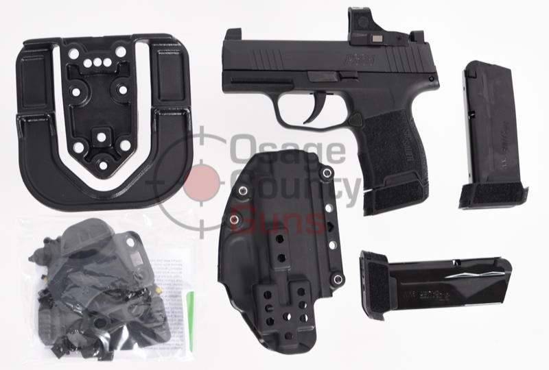 Sig Sauer P365 TACPAC w/ Romeo-RS, 9mm, 3.1", Supp Height XRAY3, (3) 12rd, Holster