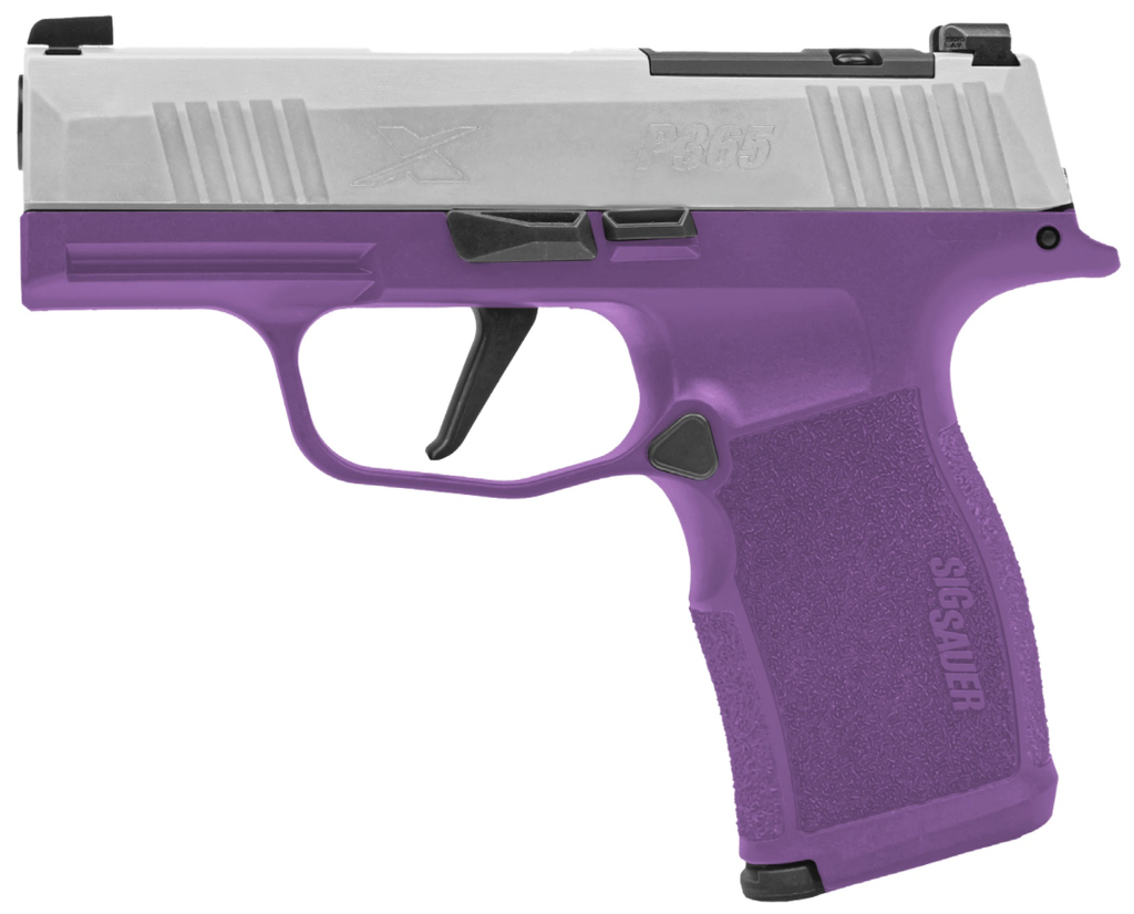 Sig Sauer P365X Purple Rain, 9MM, 3.1IN, X-RAY 3, (2) 12RD, OPTIC READY