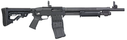 [50213] Mossberg TACTICAL, 12 GA, 18.5" CYLINDER CHOKE TUBE, 10 + 1, MAG FED, AR MIL SPEC ADJUSTABLE STOCK, AR GRIP, MAGPIUL MBUS 3 FOLDING SIGHTS, HEAT SHIELD, FORWARD MOUNTED M-LOK BRACKET, CYLINDER CHOKE T