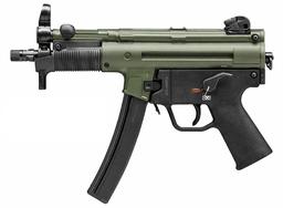 [81001457] Heckler & Koch, MFG# 81001457, UPC: 642230276227, UOM: EA, SP5K-PDW, 9mm, 5.83" TB, Green, (2) 30-rd, IVS, HKUS, HKUSHG10, HKUSHGALL, HG10, HGALL