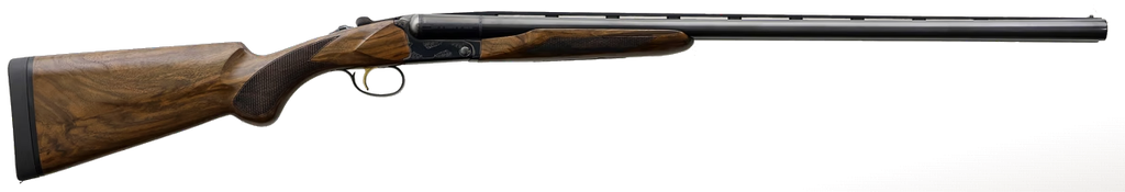 Akkar USA AKKAR 528 HIGH NOON ELITE, 28 GA, 28", 3 IN, HIGH GLOSSY OXYCAP ENGRAVED, HIGH SELECT WALNUT STOCK, 5 FLUSH CHOKES