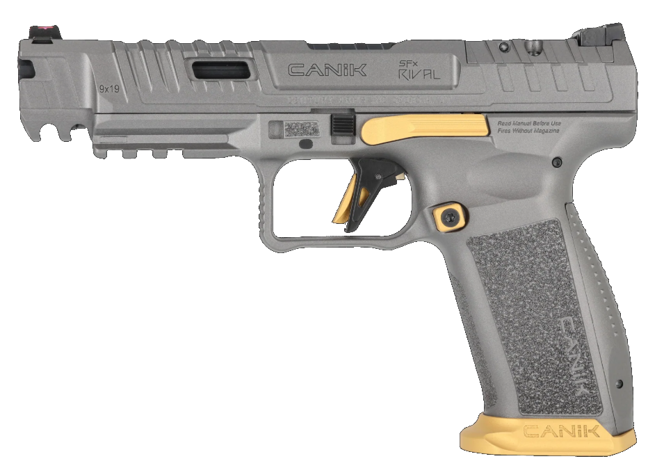 CANIK SFX RIVAL 9MM GREY 18+1 5" OPTICS READY SLIDE CUT