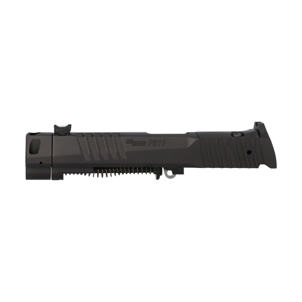 SIG Sauer P211-GTO 9mm Slide & Barrel Assembly, SIG-LOC Optic Ready, Fiber Optic, Black — 8901995