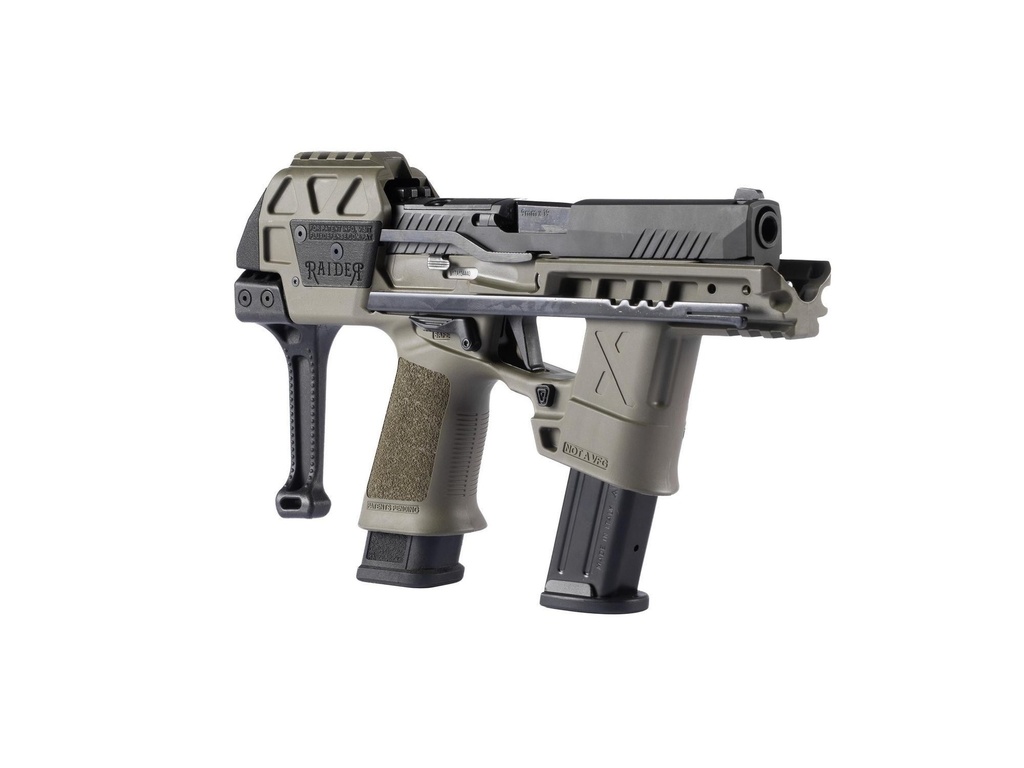 Flux Defense Raider X P320 Ranger Green RH Brace — 161-00035