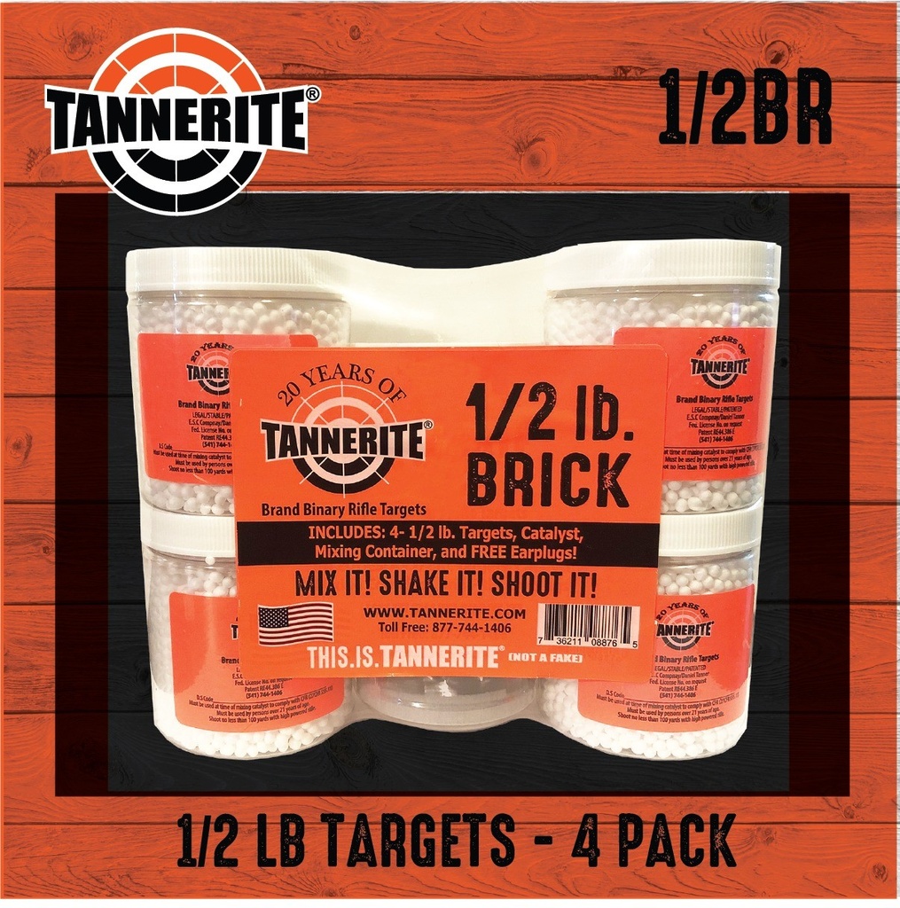 Tannerite Half Brick (4 pack of 1/2 lb targets)