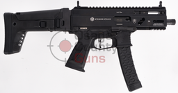 [810091158074] Grand Power Stribog SP9A3S 9mm 5.5" SBR, Enhanced Stock, Black — 810091158074