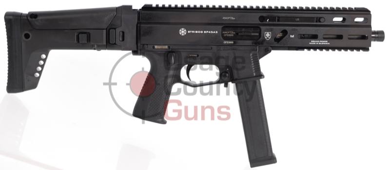 Grand Power Stribog SP45A3 .45 ACP 8" SBR Enhanced — 197892003537