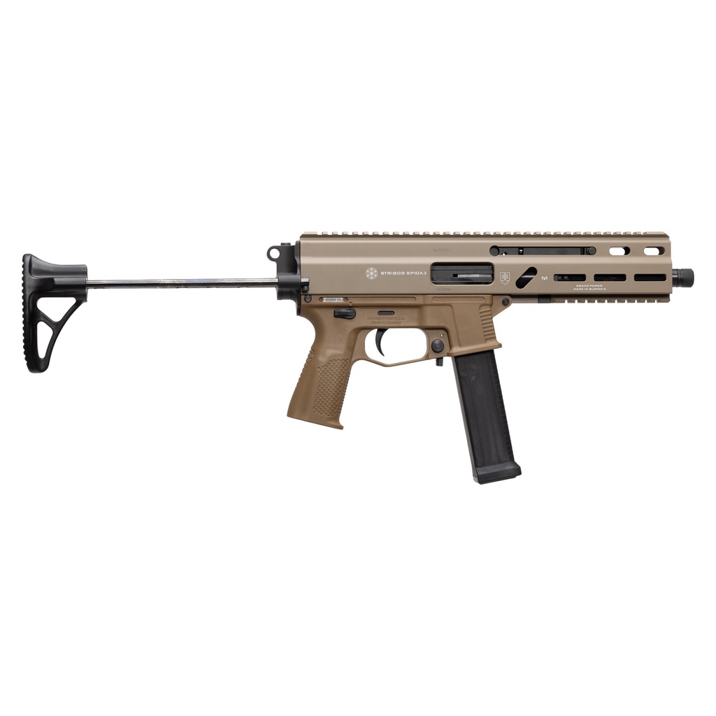 Grand Power Stribog SP10A3 10mm 8" SBR PDW FDE — 197892030984