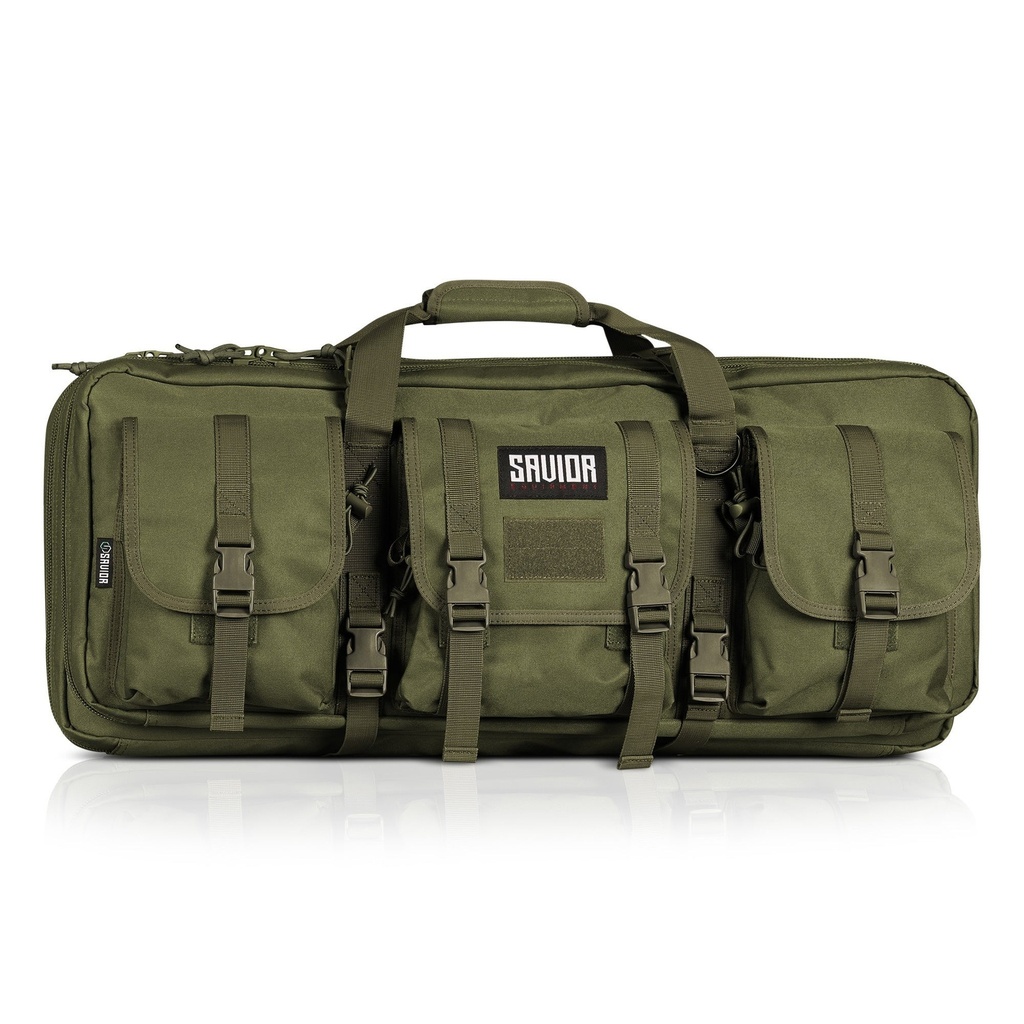 Savior American Classic Shorty Double Rifle Bag 24" OD Green — RB-2412DG-V1-OG