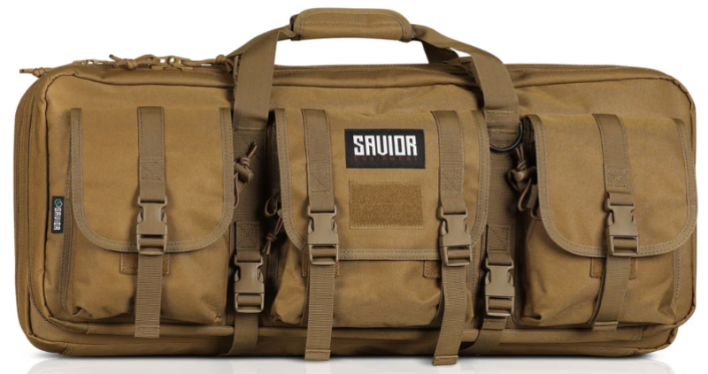 Savior Dark FDE American Classic Shorty Double Rifle Bag, 24" Long