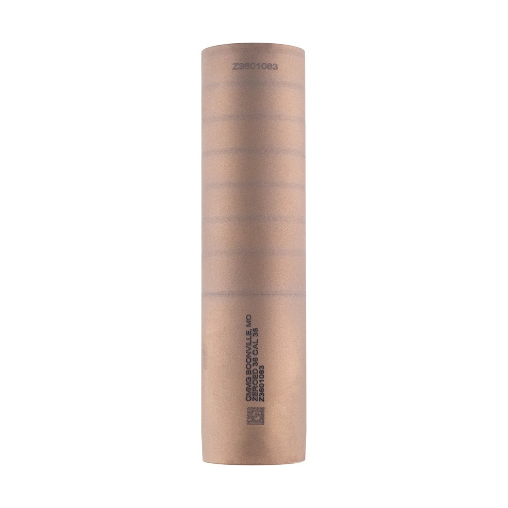 CMMG ZEROED 36 Suppressor, Raw Stainless — 11DB060