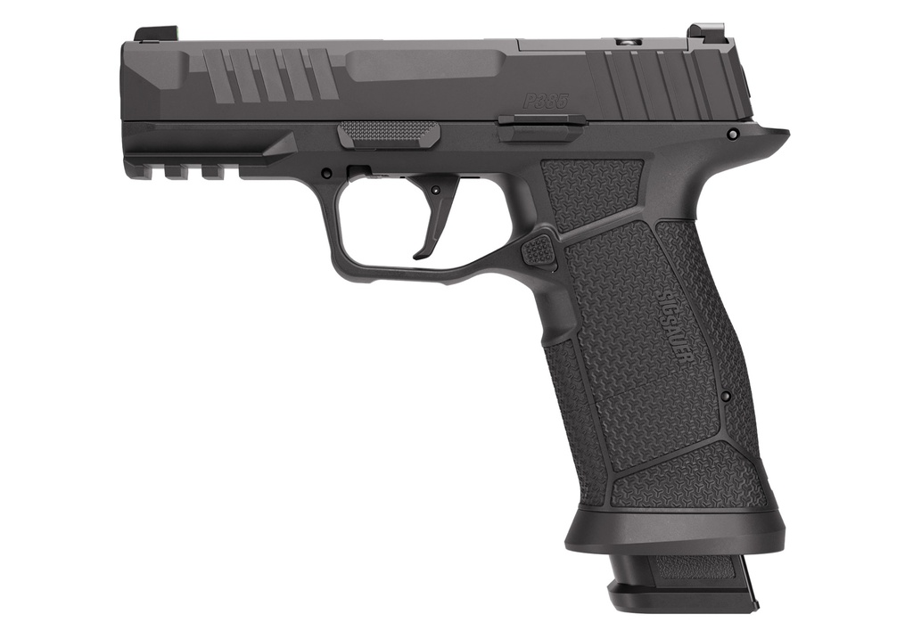 SIG Sauer P385 9mm 4" Optic Ready Striker Pistol, Manual Safety, Black, XRAY3, (1) 17rd (1) 21rd Mags - 385CA-9-BXR3-MS