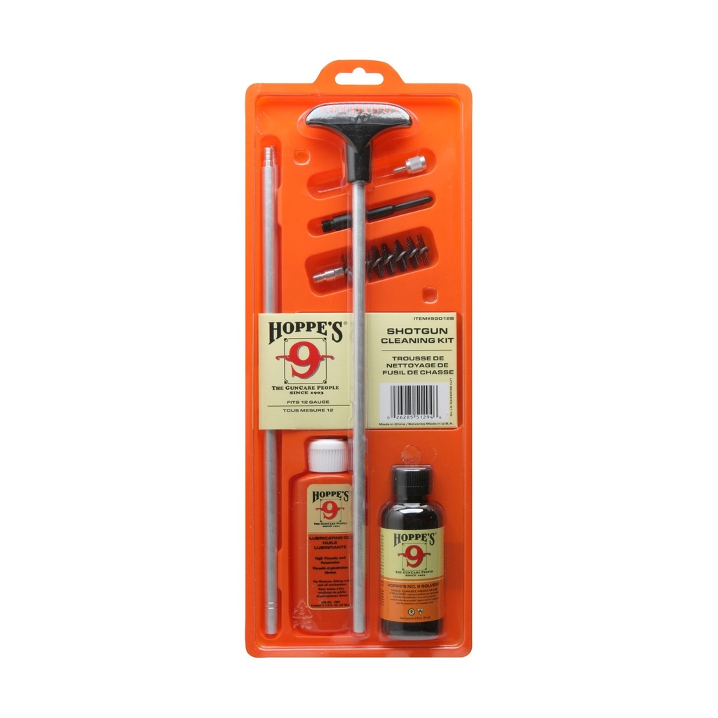 Hoppe's 12 Gauge Shotgun Cleaning Kit, Clam Pack — SGO12B