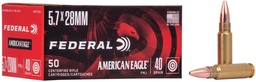 [AE5728A] Federal American Eagle Handgun FMJ - 40gr - 5.7x28mm - 50rd
