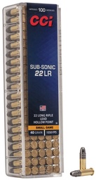 [0056] CCI Sub-Sonic HP .22LR, 40 Gr, 100 Rds