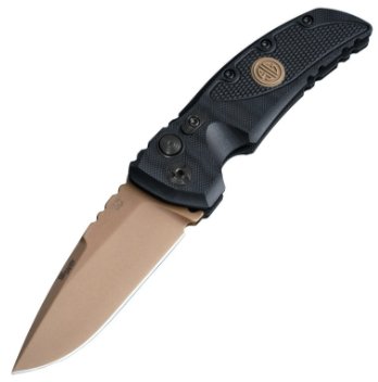 SIG EX-A01 Emperor Scorpion Automatic Folder: 3.5" DPB - FDE PVD Finish, G10 Sld Blk