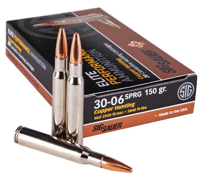 Sig Sauer Ammo Elite Copper Hunting, 150gr, 30-06 SPRG, 20rd