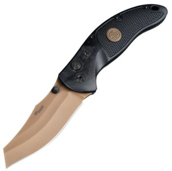 Hogue Knife, EX04 Sig ES 3.5 WCB FDE G10 Sld Blk
