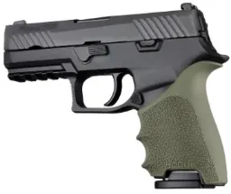 [Hogue-17611] Hogue Grips, HandAll BGS Sig Sauer P320 Comp OD Grn