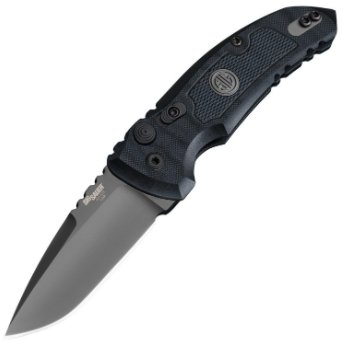 Hogue Knife, A01-MS Sig Tac 2.75 DPB Gry G10 Sld Blk