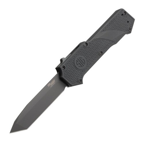 Hogue SIG Compound Tactical OTF Auto, 3.5" Tanto Blade, Gray/Black
