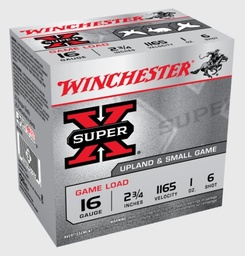 [XU166] Winchester Super X, Game Load 16 Ga, 2.75",  #6 1 oz,  25 Rds