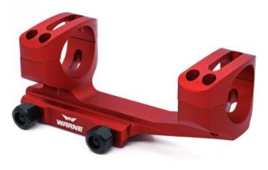 Warne Gen 2, Extended Skeletonized 1 inch MSR Mount, Red
