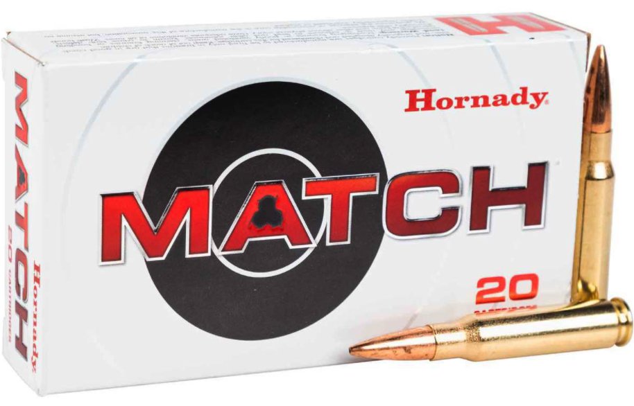 Hornady Match BTHP Ammo, .308 Win, 178gr, 20rd