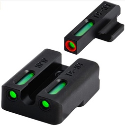 [TG13HP1PC] Truglo, Brite-Site TFX Pro, Sight, Fits VP9,VP40,P30,P30SK,P30L,45 & 45TACTICAL (Including Compact), Tritium/Fiber-Optic, Day/Night Sight, 24/7 Brightness, Orange Ring on Front Sight