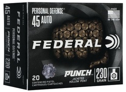 [PD45P1] Federal Personal Defense PUNCH - 230gr - .45 ACP - 20rds