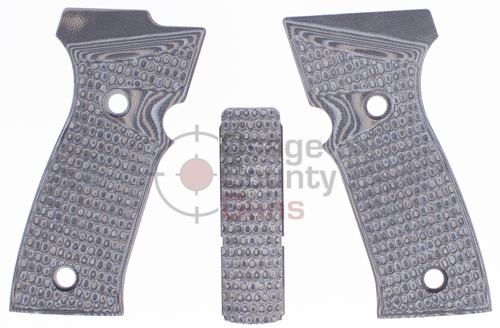 Hogue Sig Sauer P320 AXG Extreme Series Grip - Piranha G10 - Black / Grey