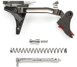 [CFT-PRO-ULT-9-B-R] ZEV Technologies Pro Trigger Curved Face Kit, 1-4 Gen, 9mm, Blk/Red