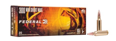 Federal Fusion Soft Point, 300 WSM, 165 Gr., 20 Rds
