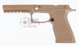[8901394] Sig Sauer P320 Full Size Laser Stippled Grip Module, 9/40/357, Medium, Coyote