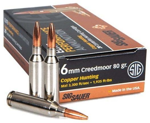 Sig Sauer Elite Hunting Copper - 80gr - 6mm Creedmoor - 20rds
