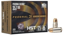 [P357SHST1S] Federal Personal Defense HST - 125gr - .357 Sig - 20rd